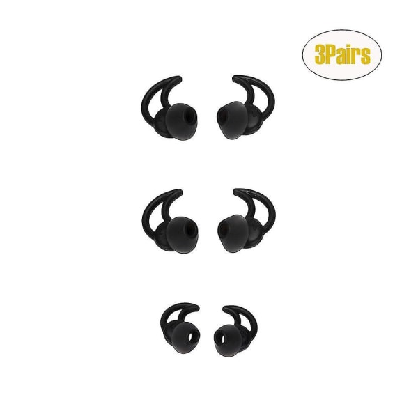 3 par erstatningsstøyisolering silikon ørepropper Tips for Bose Qc20 Qc30