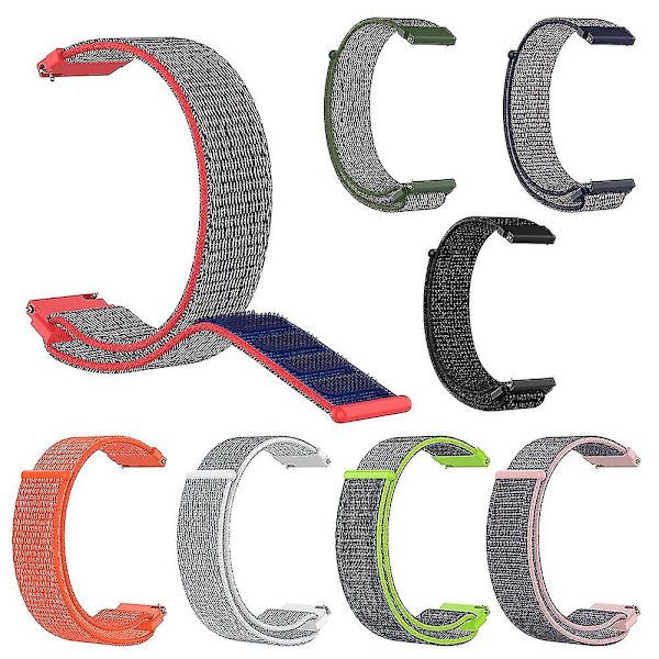 Watch för 18 mm nylon klocka med andningsförmåga för F-ossil Gen 4 Red Blue