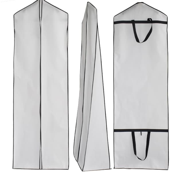 1 st Stor storlek Klädpåsar, Non-woven vikbart dammtätt bröllopsklänningsförvaringsskydd