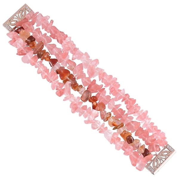 Til Fitbit Versa Rough Stone armbåndsurbånd Watermelon Red