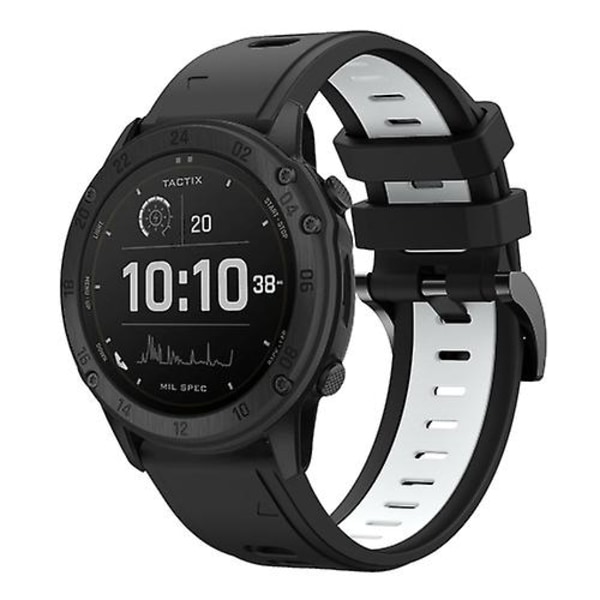 Garmin Tactix Delta 26 mm:n kaksiväriselle watch Black-White