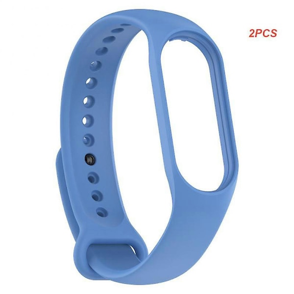 Ny 2/3/5 stk. klokkestropp for Xiaomi Mi 7 håndledd silikonarmbånd håndleddsstropper treningsklokkestropp smartwatch-tilbehør 14 2pcs3109