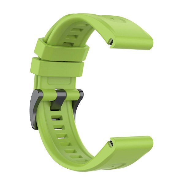 26mm Hurtigutløselig Silikonrem for Garmin Fenix 7 u Green