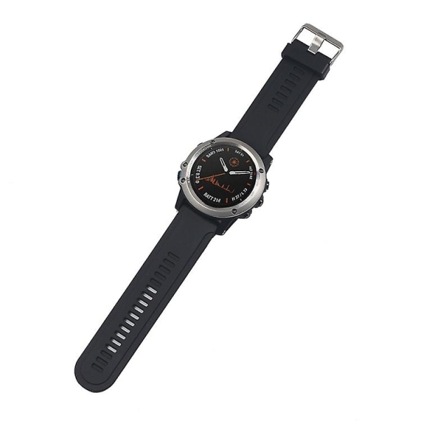 För Garmin Fenix3 Hr Silicone Watch Band Black