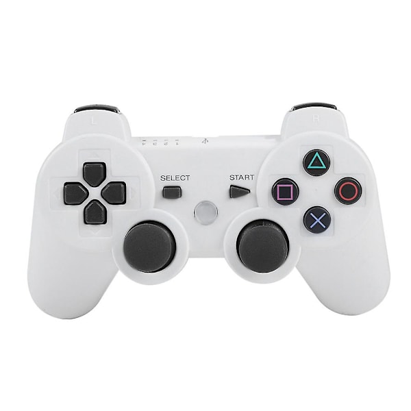PS3 trådløs Bluetooth-gamepad-controller - fuld funktion (hvid)