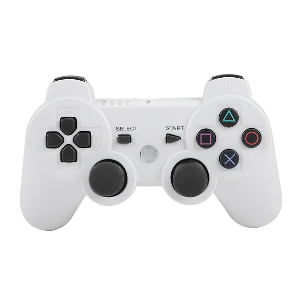 PS3 trådløs Bluetooth-kontroller for håndkontroller - Full funksjon (hvit)