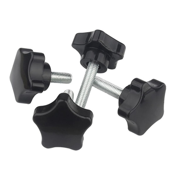 10 st M6/m8 handskruv Femstjärnigt format huvudgänga klämskruvar Bultknopp 6*20mm