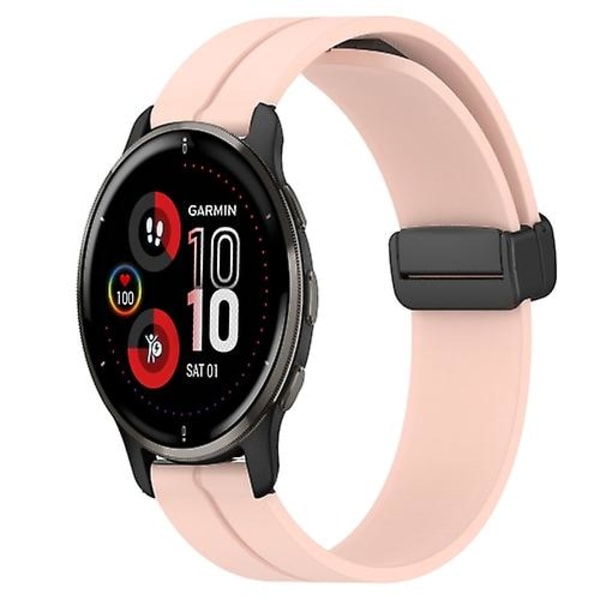 Garmin Venu 2 Plus 20 mm yksiväriselle magneettilukolla watch Pink