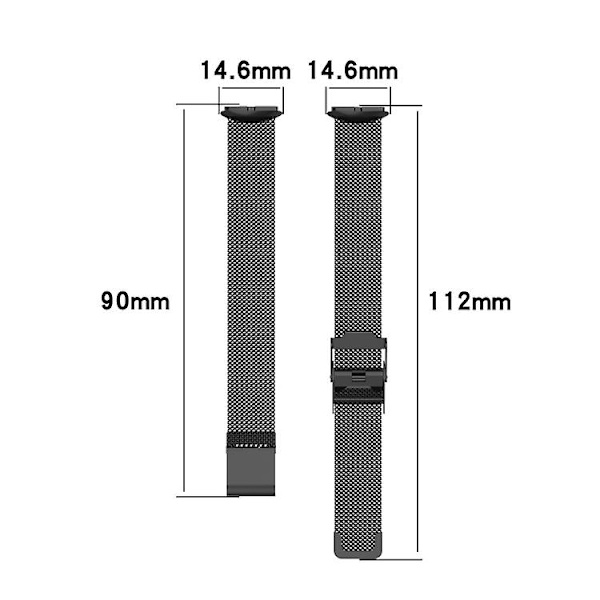 Fitbit Luxe -kiinnitettävä watch Silver