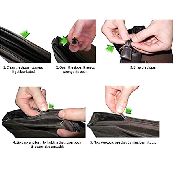 6 st Instant Zipper Clip \u0026amp Zipper Quick Fix, blixtlås Reparationssats Dragkedja