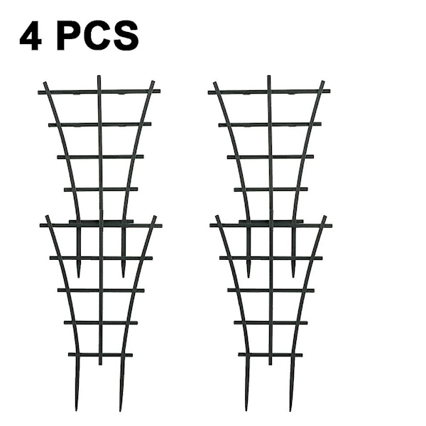 Krukspaljé, spaljé för inomhusväxter, miniplantspaljé Gör-det-själv Trädgårdsväxtstöd, överlagrat, klättring Spaljé blomstöd för krukklättring 4pcs