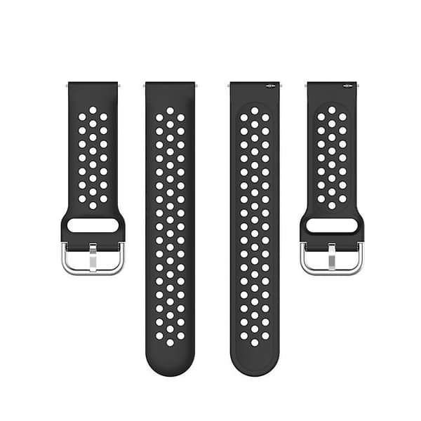 23 mm til Fitbit Blaze / Fitbit Versa 2 Universal Sport Silikone Urbånd Black