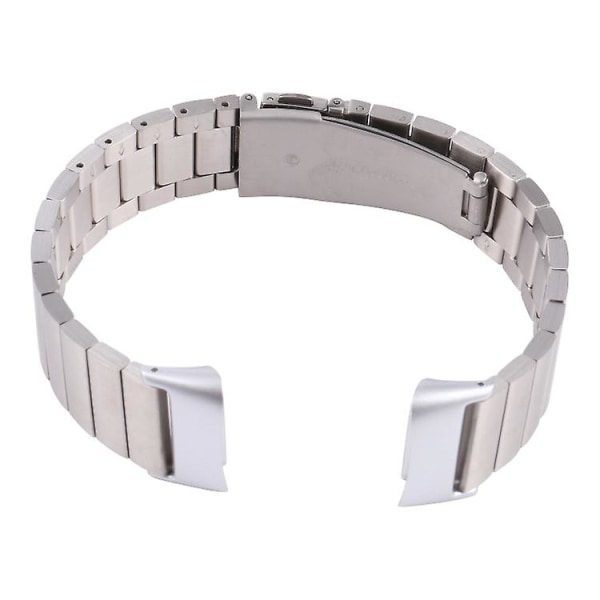 För Fitbit Charge 5 watch i stål med en pärla Silver