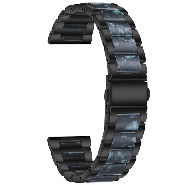 Metallikolmehelmi + hartsihihna Huawei Watch GT 3 42mm / Watch GT 2 42mm Black Blue