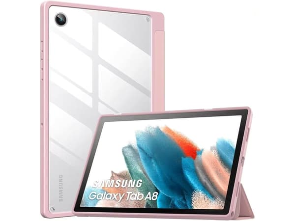Crystal Folio-deksel til Samsung Galaxy Tab A9 11.0 Rosa