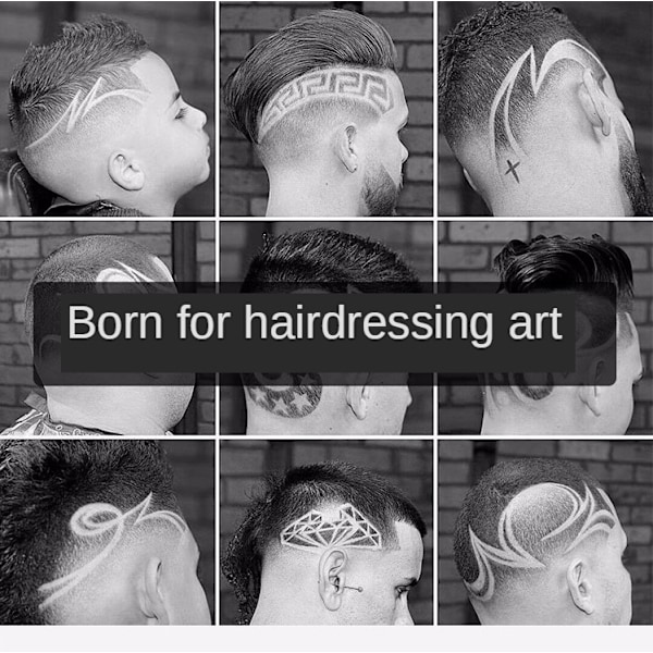 T9 USB Elektrisk hårklippemaskine Genopladelig hårklipper Barbermaskine til mænd Barber Professionel skægtrimmer Red