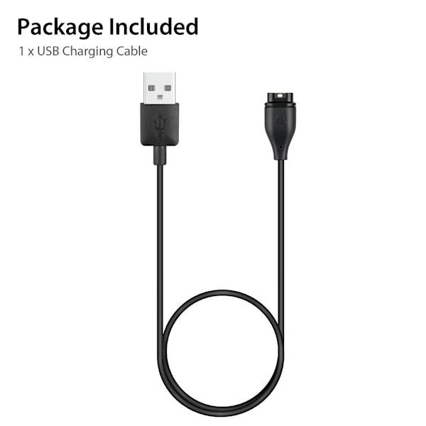 Lader for Garmin Fenix 5 5S 5X, Vivoactive 3, Vivosport