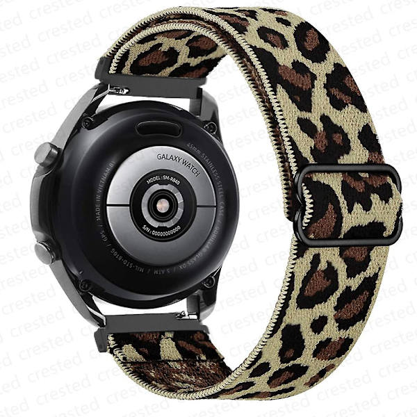 20 mm 22 mm bånd til Samsung Galaxy Watch 4/classic/3/5/pro/active 2 Gear S3 Elastic Nylon Loop Huawei Watch Gt 2 2e 3 Pro Strap rock cheetah 22mm
