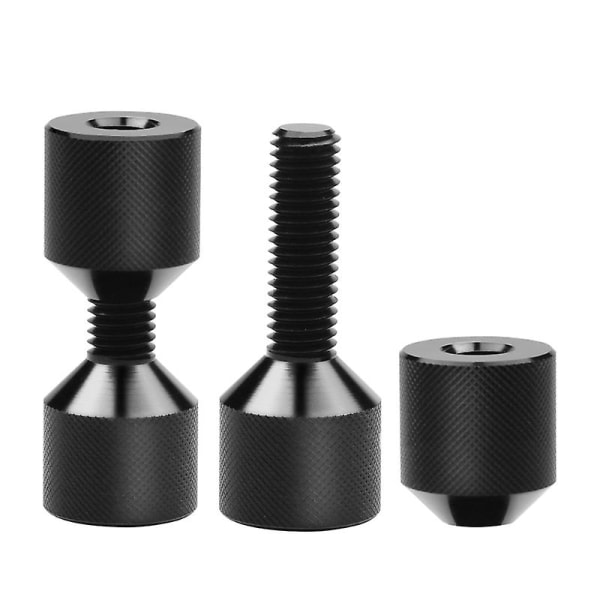 2-hulls flensjusteringsstift anodisert svart oksidfinish 6061 aluminium