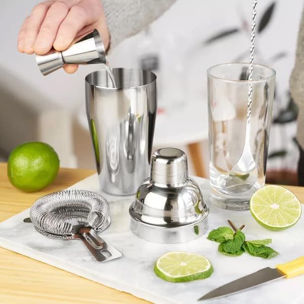 Cocktail Shaker Sæt 6 Dele 750ml Rustfrit Stål Cocktail Shaker Værktøj