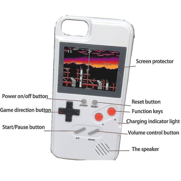 4,1 tommer stor skærm Tetris-spilkonsol White For iphone 13Pro