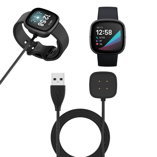 50 cm opladningsdock til Fitbit- Versa 3 Smart Watch Opladerkabel USB-opladningsdataholder