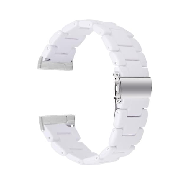 Til Fitbit Versa 3 / Sense Universal Resin Watch Band White