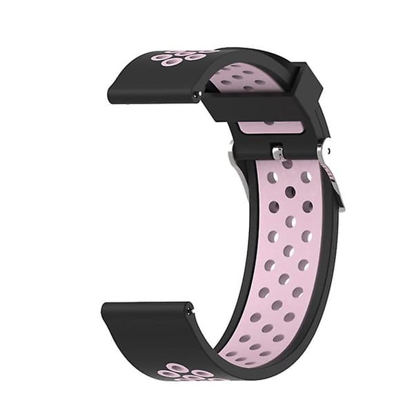 För Garmin Forerunner 245 Tvåfärgsrem Black -  Powder