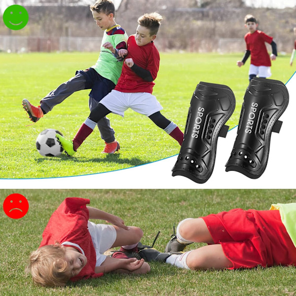 Fotbollsskydd för tonåringar - Skydd för benen för pojkar och flickor (6-15 år)