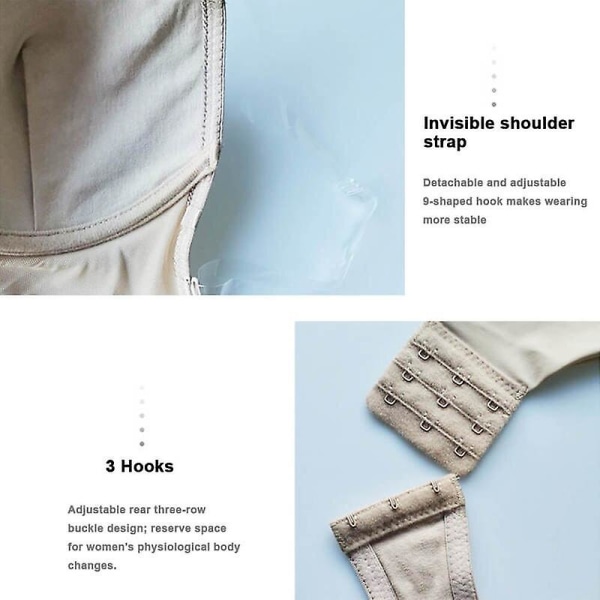 Damer Sexiga Shapewear Djup V-hals midja Bröllopsfest Underkläder nude m