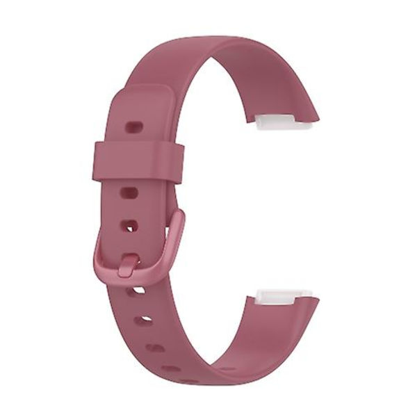 Til Fitbit Luxe Silicone Color Buckle Watch Band Pink