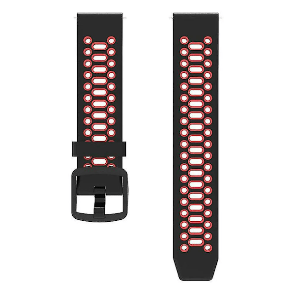 Dual Color 20mm silikoneurrem til Coros Pace 2/garmin Vivoactive 5/garminactive 5/venu Sq 2