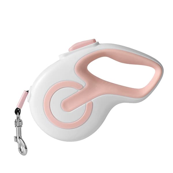 Hundesnor 3M, Holdbar nylon rulleline til kæledyr, Pink