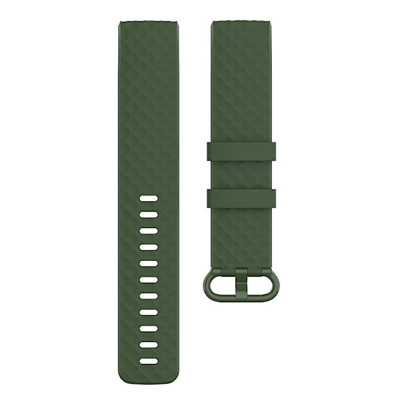 Färgspänne Tpu Watch för Fitbit Charge 4 / Charge 3 Se Olive Green
