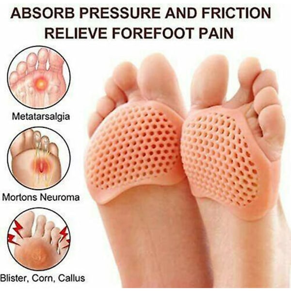 Dm 2 X Gel Metatarsal Kipeä Jalkapallo Kiputyynyt Pehmusteet Pohjalliset