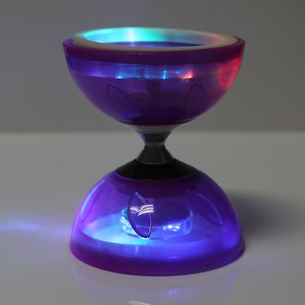 Diabolo- set (4 väriä 2 kokoa) kolminkertainen kuulalaakeroitu kytkin yhteensopivien värillisten kuitujen käsisauvat, Diablo-nauha ja laukku Plum small