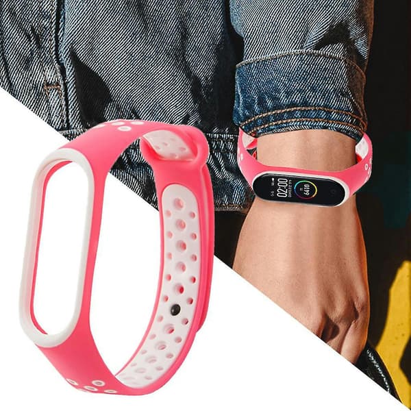 Fargerik rem til Mi Xiaomi 3 / 4 armbånd Smartwatch H 3