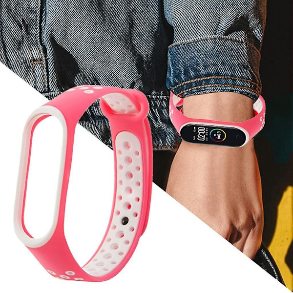 Färgglad rem ersättning för Mi Xiaomi 3 / 4 armband smartwatch H 3