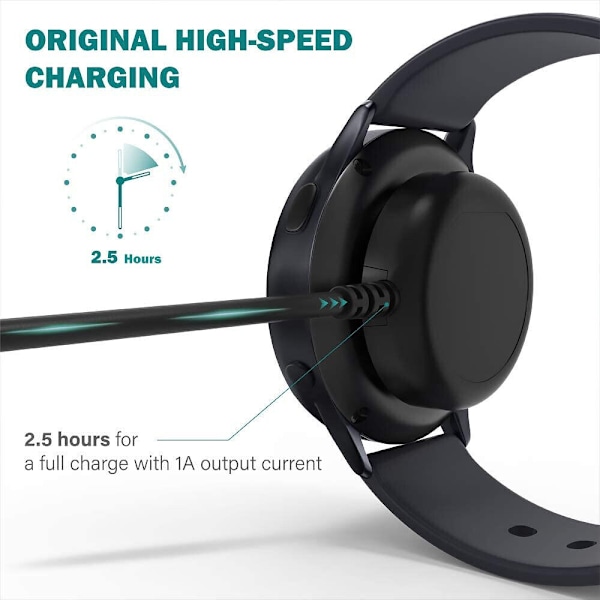 Oplader til Samsung Galaxy Watch 5 Pro 45Mm Hurtigoplader USB-C Type C Kabel Dock