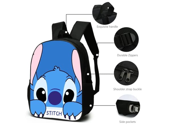 Stitch Tredelt Student Ryggsekk25