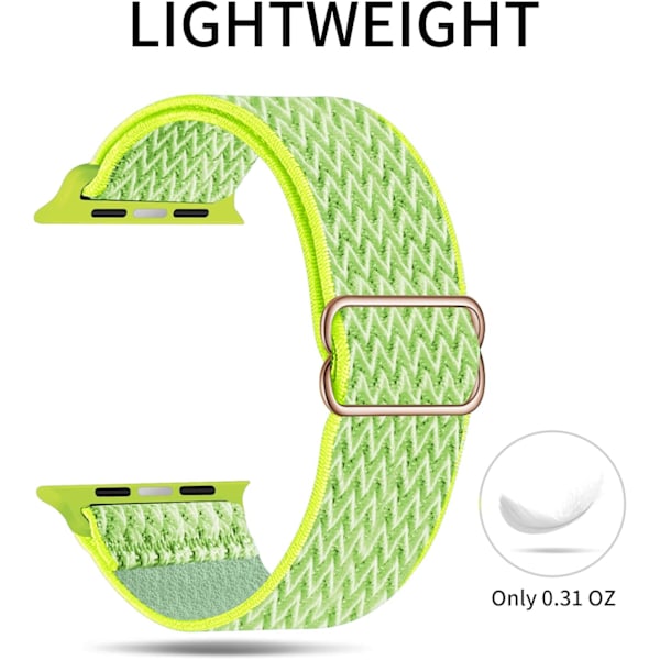 Elastisk Solo Loop-reim kompatibel med Apple Watch-reimer 16 38mm/40mm/41mm