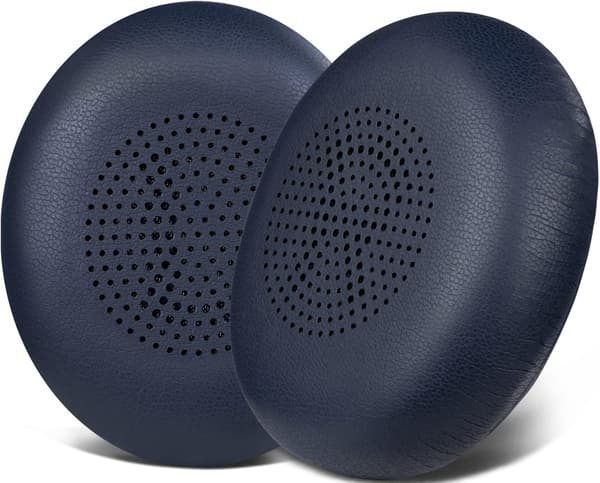 Öronkuddar för Jabra Evolve 2 65 (65MS 65UC)/Evolve 2 40 (40UC 40MS) Ersättnings öronkuddar i läder, blå