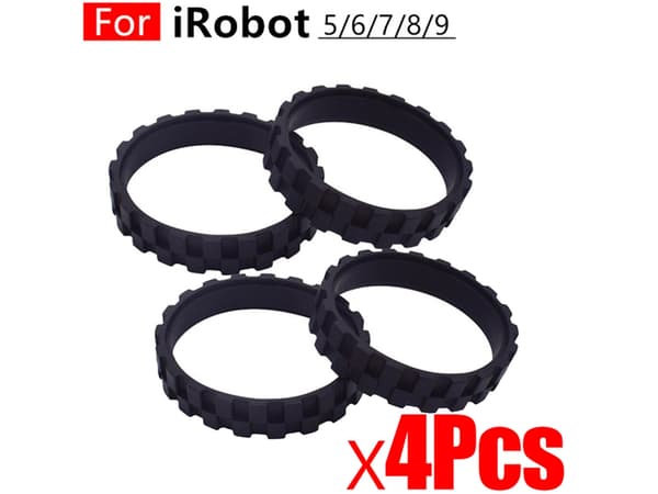 Dammsugarhjulsdäck, 4-pack, för iRobot Roomba 610
