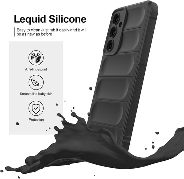Etui til Samsung Galaxy A17, støtsikker silikon, lyseblå