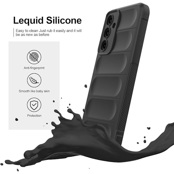 Etui til Samsung Galaxy A56, Stødsikker Silikone, grå