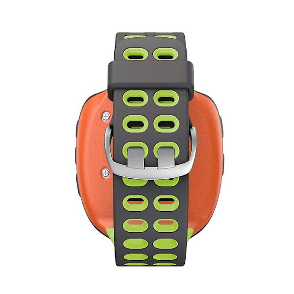 For Garmin Forerunner 310xt tofarget silikonklokkerem Grey Green