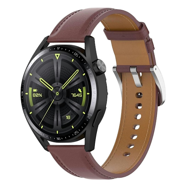 Rannekkeet Samsung Galaxy Watch3 45mm/Huawei Watch GT 3/Honor Watch GS3/Garmin/Xiaomi Mi Watch Dark brown Style E