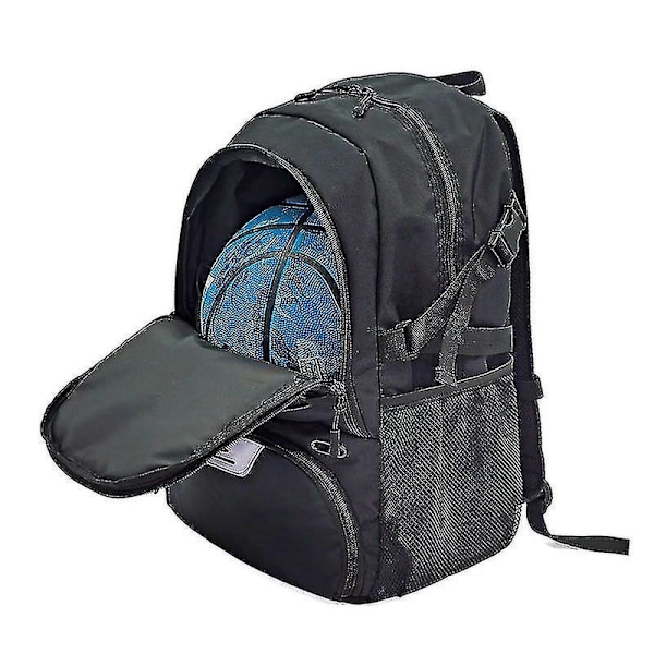 Basketball Ryggsekk Stor Sportsbag Med Separat Ballholder & Skosrom, Best For Basketball, Fotball, Voll GRAY