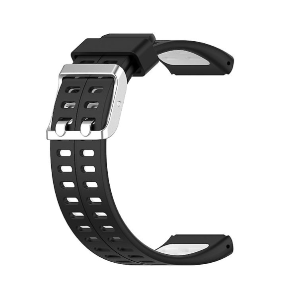 Til Polar V800 Gps Smart Watch Tofarvet stålspændeurrem Black-White