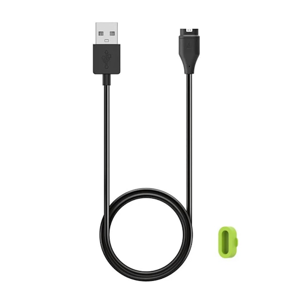 Oplader til Garmin Instinct/Instinct 2/Instinct 2S/Instinct 2X, USB-opladningskabel og portbeskytter